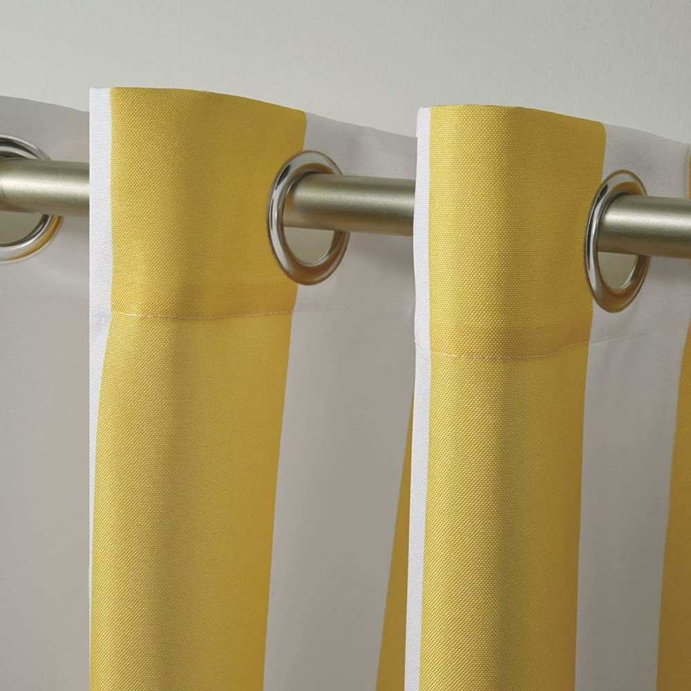 BRAND NEW Pair of 54" X 84" Heavy Duty Indoor Outdoor Grommet Top Curtain Panels - Picture 3 of 3